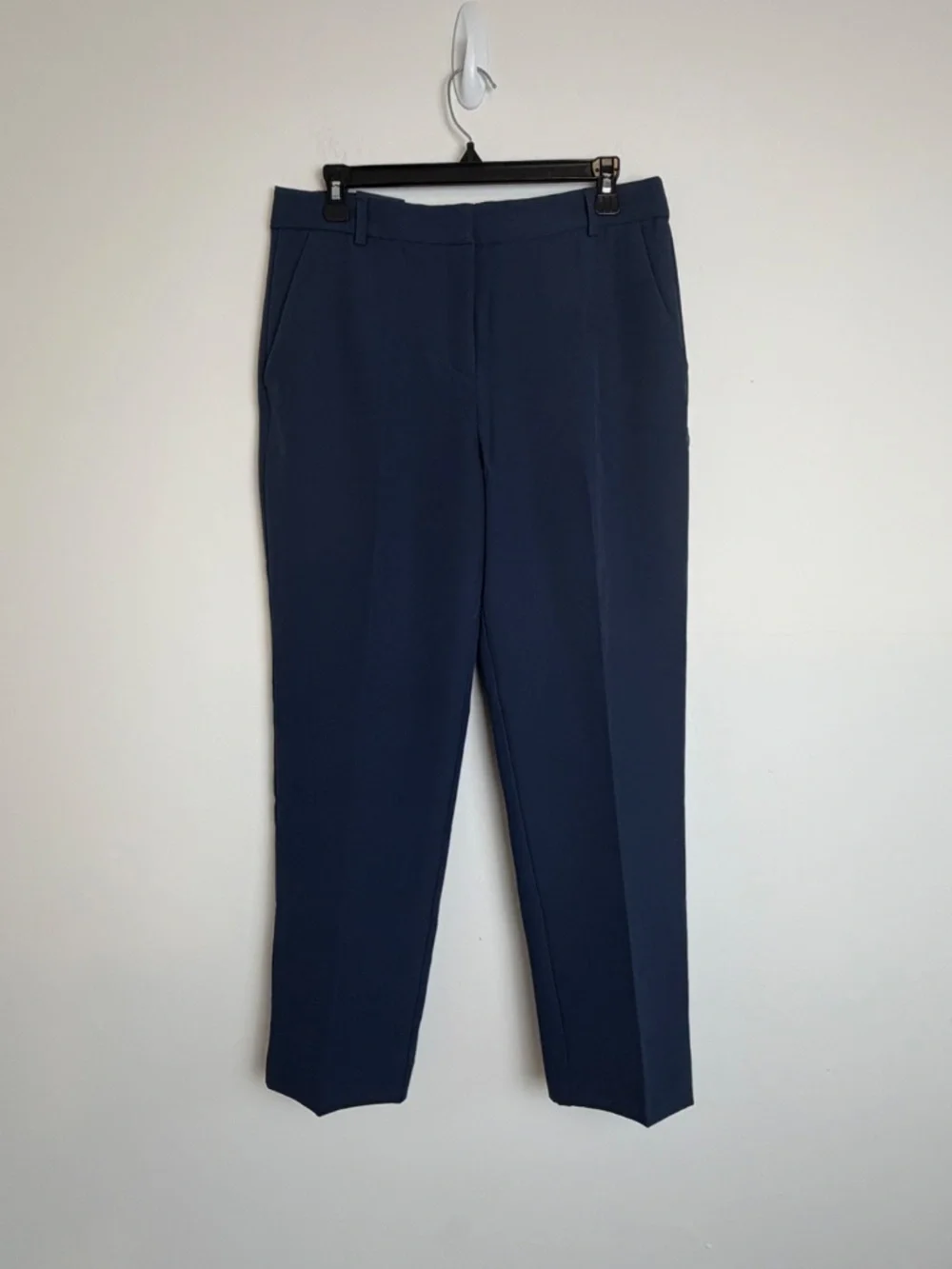 Express Womens Navy High Rise Tailored Ankle Pants 10